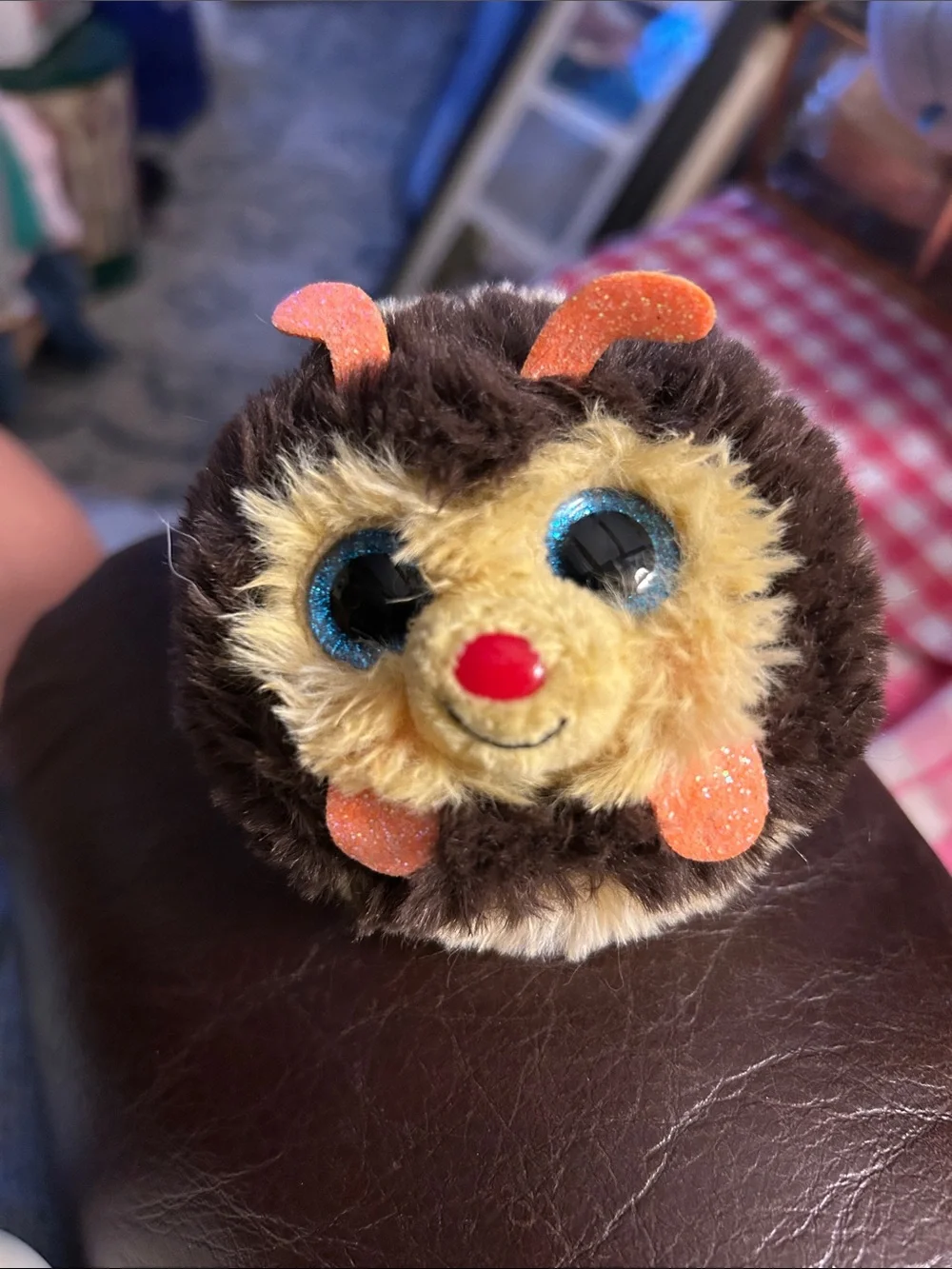 Ty Beanie Ball Puffies , Zinger the Bumblebee! EUC